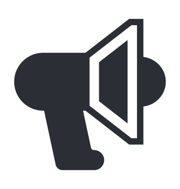 megafon düz vektör simgesi