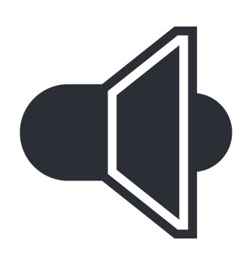 Hoparlör Düz Vektör Simgesi