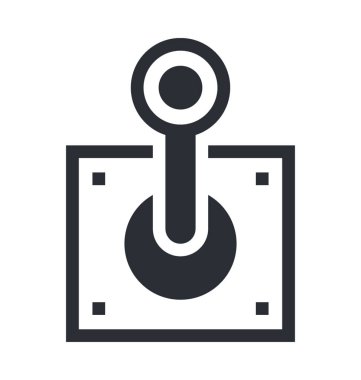 joystick düz vektör simgesi