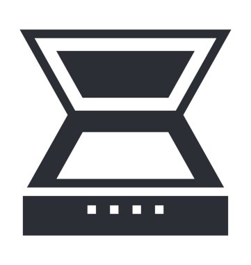  Tarayıcı düz vektör simgesi