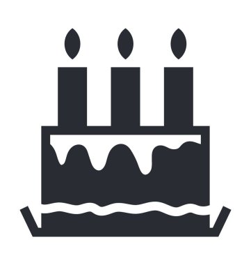 kek düz vektör simgesi