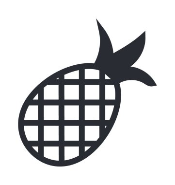  ananas düz vektör simgesi
