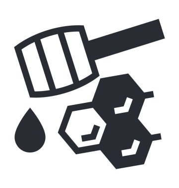 Bal Ayı'yı düz vektör simgesi