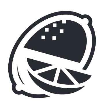 limon düz vektör simgesi