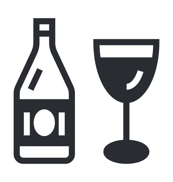 Drink Flat Vector Icon — Stock Vector