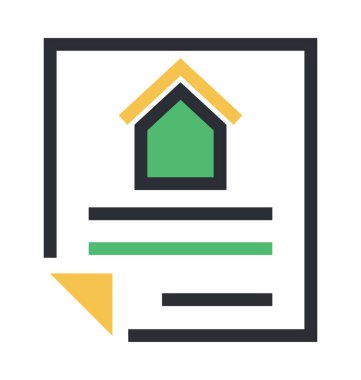 Özellik kağıtları renkli vektör simgesi