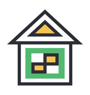 Yazlık renkli vektör simgesi