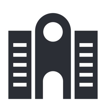 Lodge düz vektör simgesi