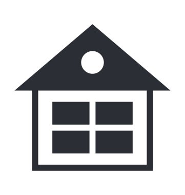 Residence düz vektör simgesi