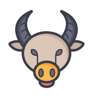 Domuz renkli vektör simgesi