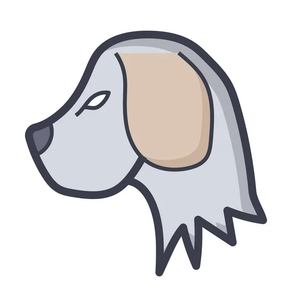 Icono Vector Color Para Mascotas — Vector de stock