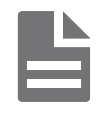 Uzantı dosya düz vektör simgesi