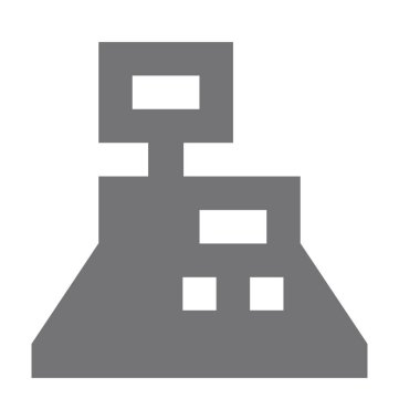 nakit kasası düz vektör simgesi