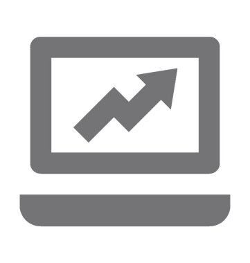 Online grafik düz vektör simgesi