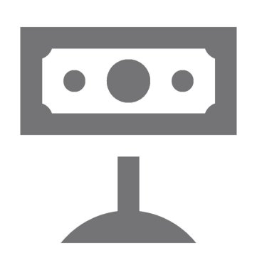 Banknot düz vektör simgesi