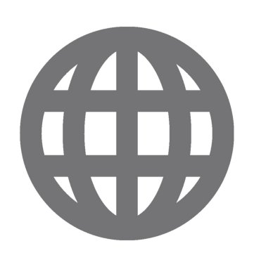 dünya düz vektör simgesi