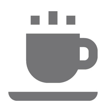 Sıcak çay düz vektör simgesi