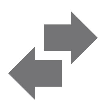 Oklar Shuffle düz vektör simgesi