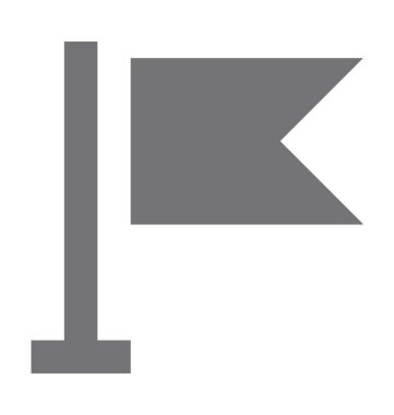 Bayrak Düz Vektör Simgesi