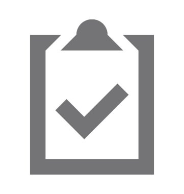 Belgeler doğrulanmış düz vektör simgesi