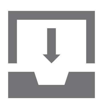 Ok düz vektör simgesi 