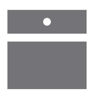 Tablet düz vektör simgesi 