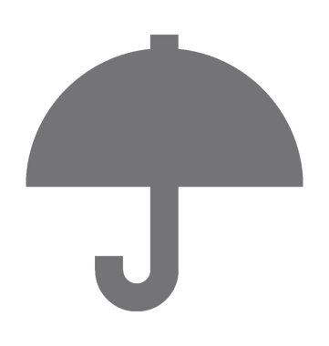 Şemsiye Düz Vektör Simgesi 