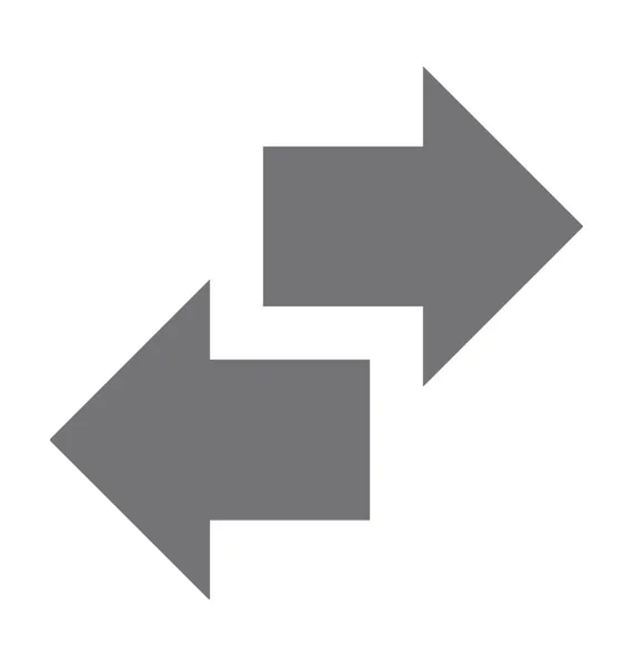 Arrows Shuffle Flat Vector Icon — Stock Vector