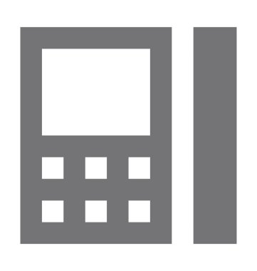 hesap makinesi düz vektör simgesi 