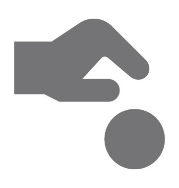 Yatırım düz vektör simgesi 