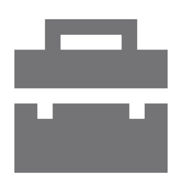 Portföy düz vektör simgesi 