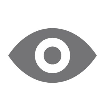 Göz Düz Vektör Simgesi 