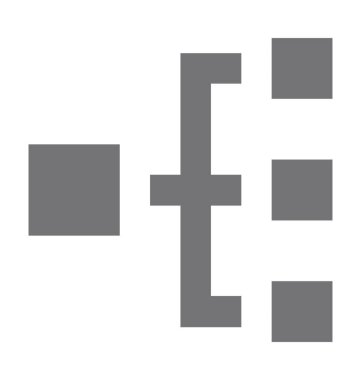 hiyerarşi düz vektör simgesi 