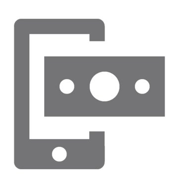 E ticaret düz vektör simgesi