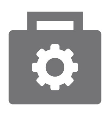 Portföy düz vektör simgesi