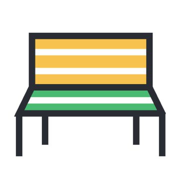 Tezgah renkli vektör simgesi