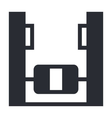 Egzersiz düz vektör simgesi