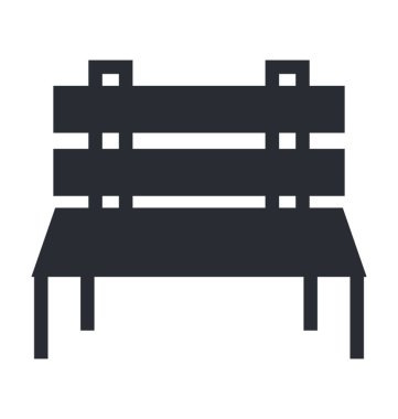 Tezgah düz vektör simgesi