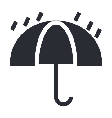 Yağmur koruma düz vektör simgesi
