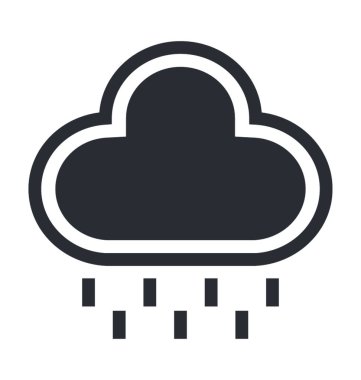 Düz vektör simgesi yağmur