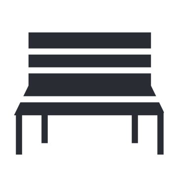 Tezgah düz vektör simgesi