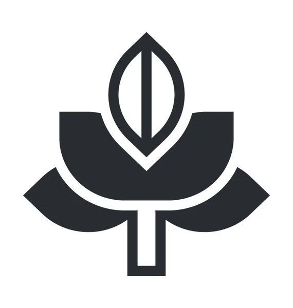 Kleine Pflanze Flacher Vektor Symbol — Stockvektor