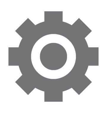 COG düz vektör simgesi