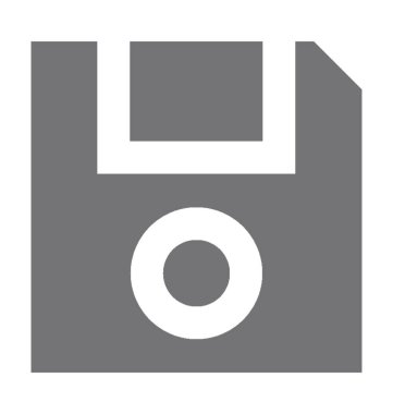 Disket düz vektör simgesi