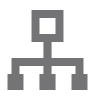 hiyerarşi düz vektör simgesi