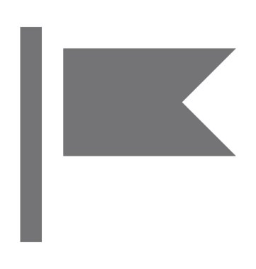 Bayrak Düz Vektör Simgesi