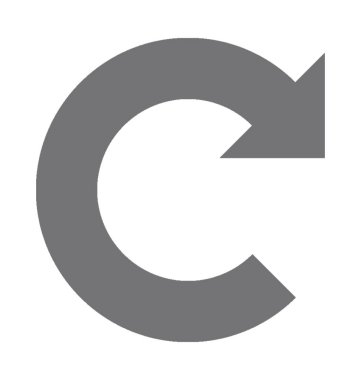 Düz vektör simgesini tazele