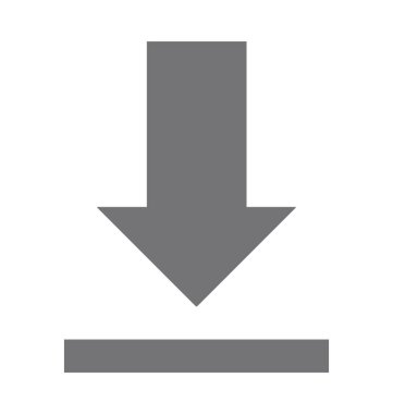 Ok düz vektör simgesi