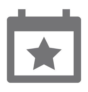 Takvim Düz Vektör Simgesi