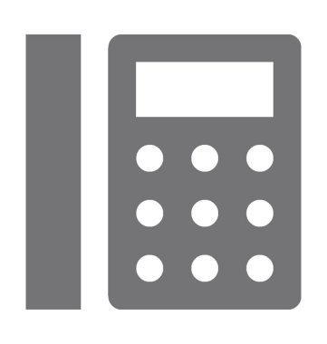 Sabit hat düz vektör simgesi